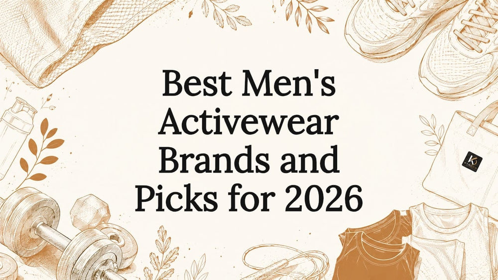 Illustrated frame for activewear article title