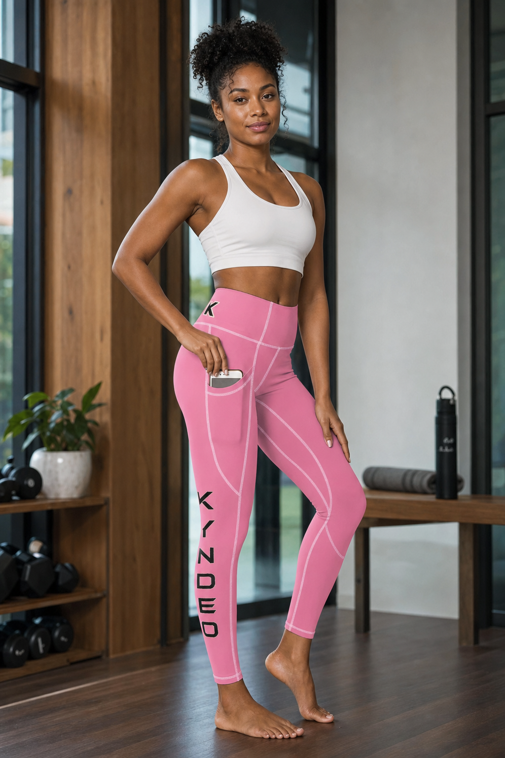 KYNDEO Purpose Pink High-rise Yoga Pants