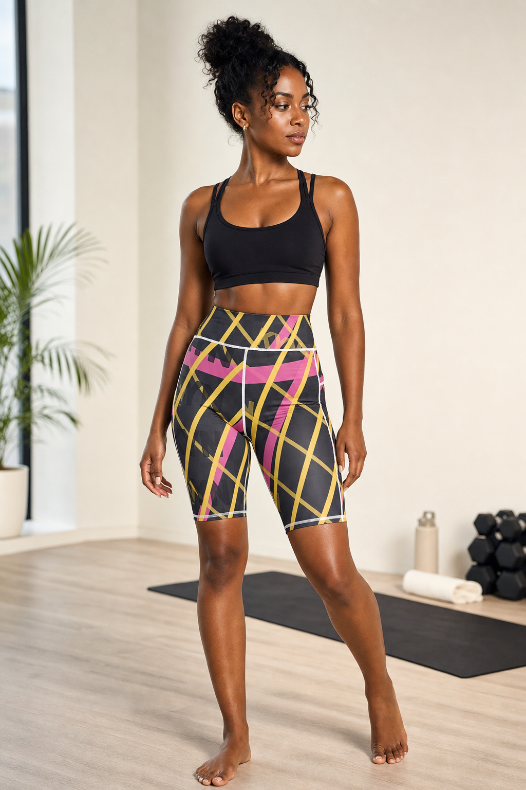 KYNDEO High-Rise Yoga Shorts - Pink
