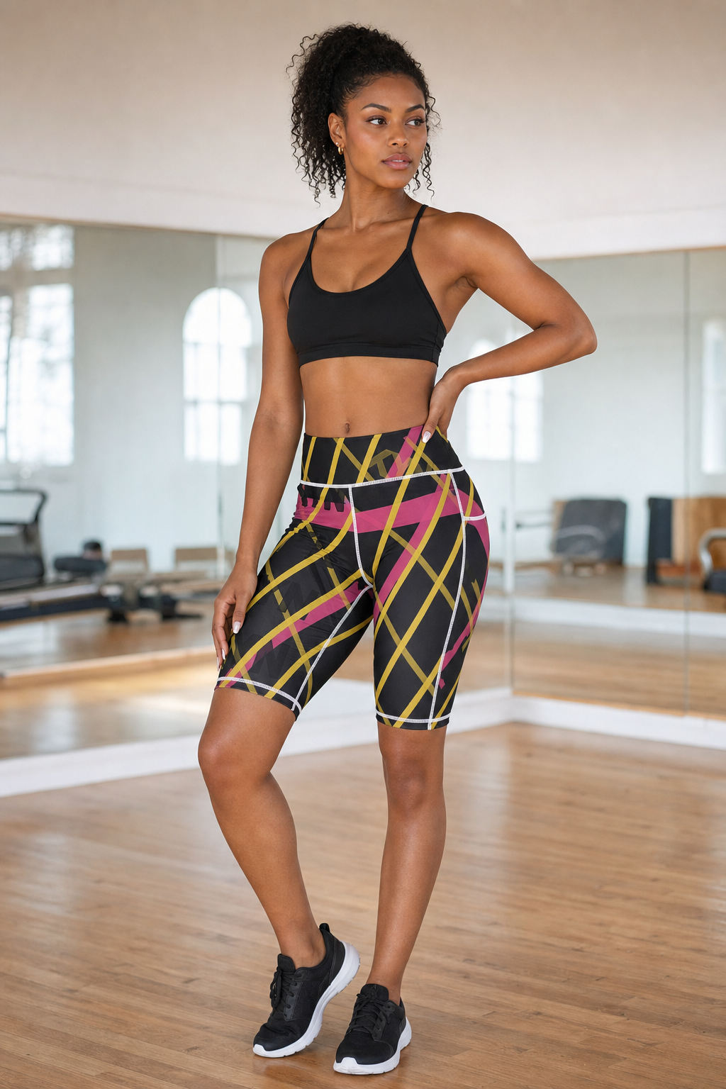 KYNDEO High-Rise Yoga Shorts - Pink