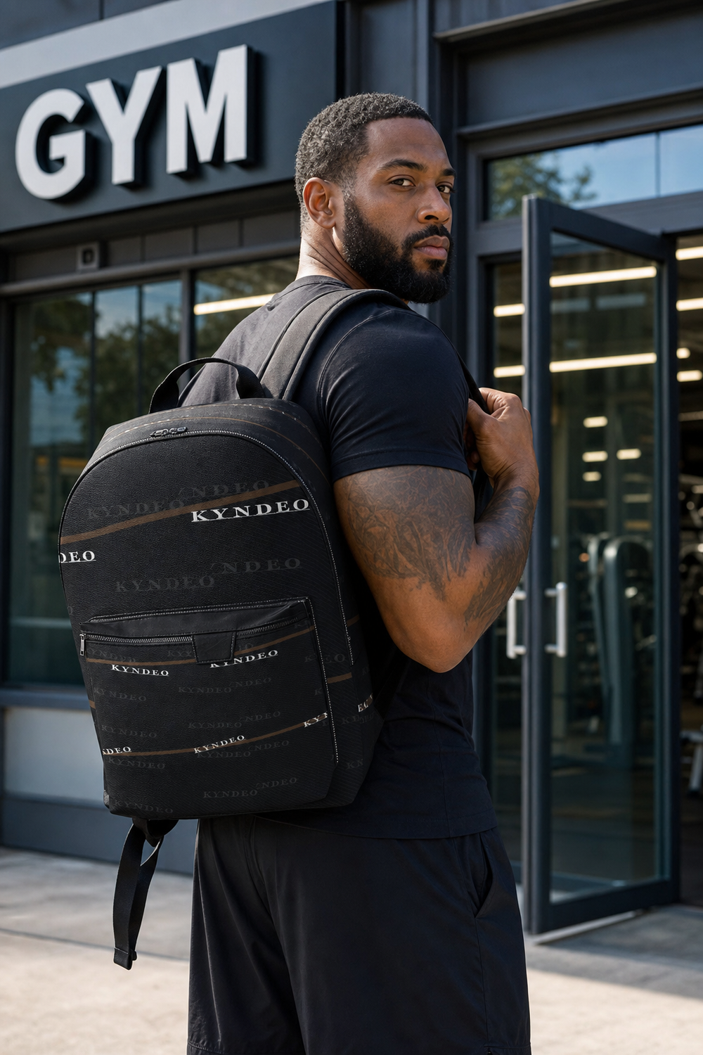 KYNDEO Leather Backpack - Noir Signature