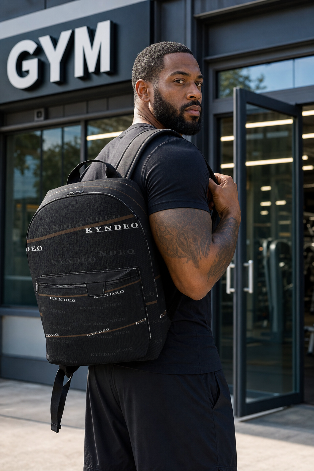 KYNDEO Leather Backpack - Noir Signature