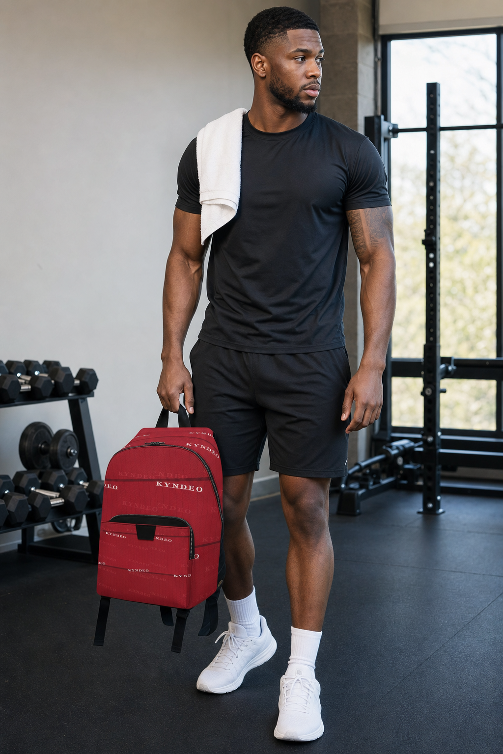 KYNDEO Leather Backpack - Crimson Signature