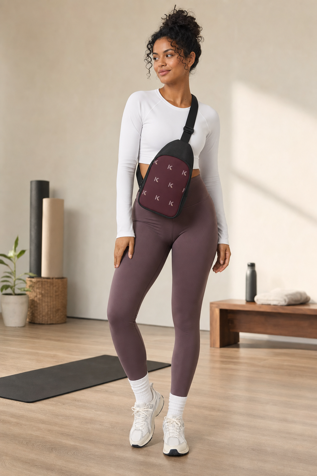 KYNDEO Travel Crossbody - Oxblood Monogram