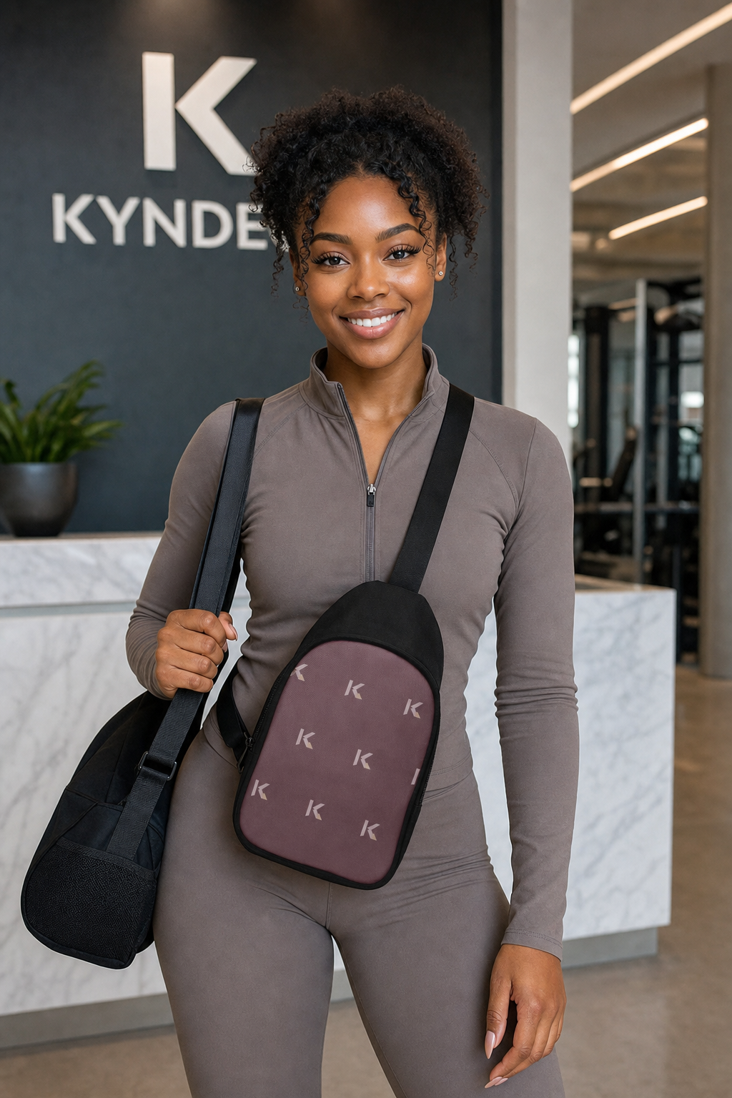 KYNDEO Travel Crossbody - Oxblood Monogram