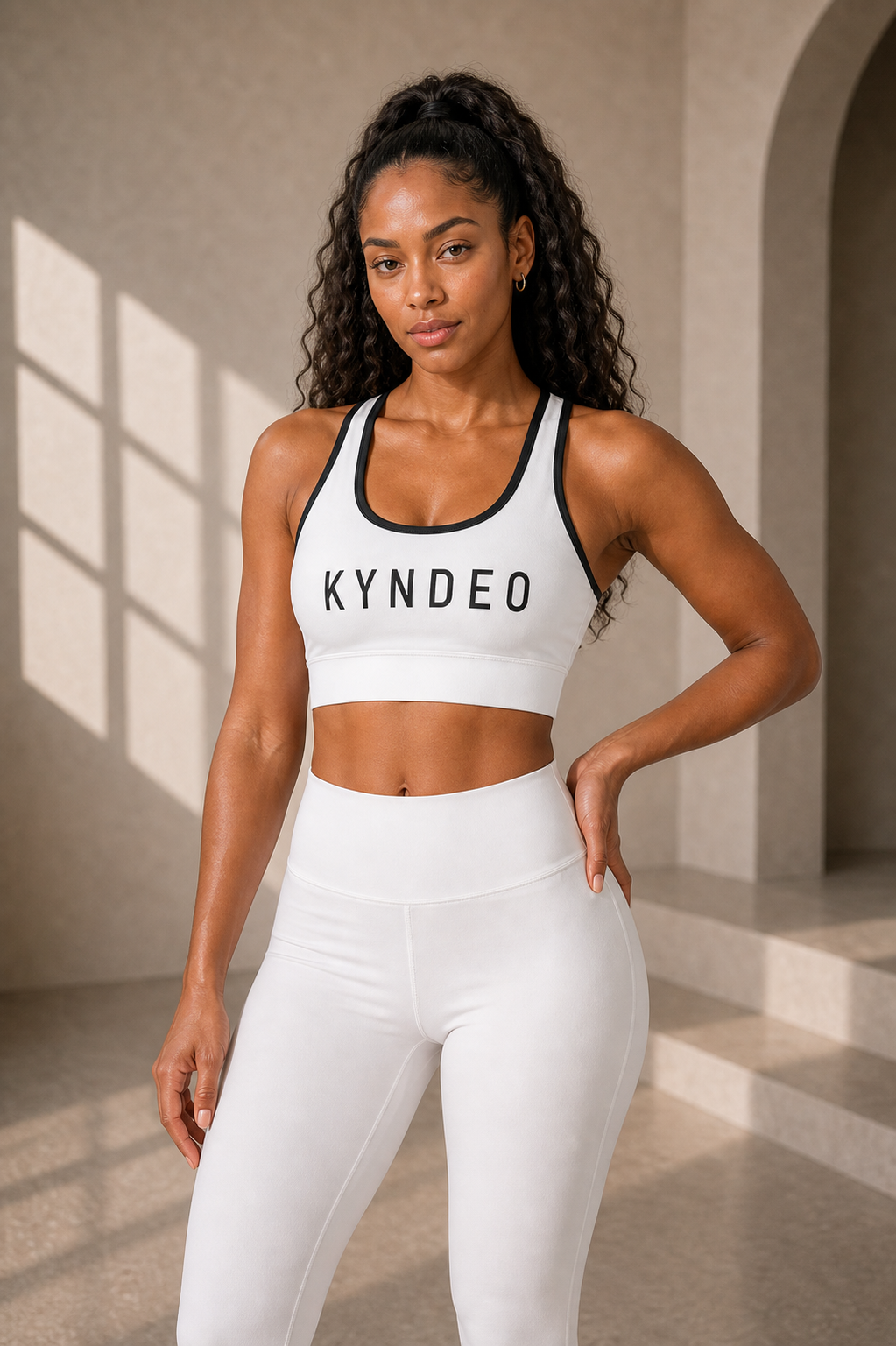 KYNDEO Noir Ivory Yoga Top II