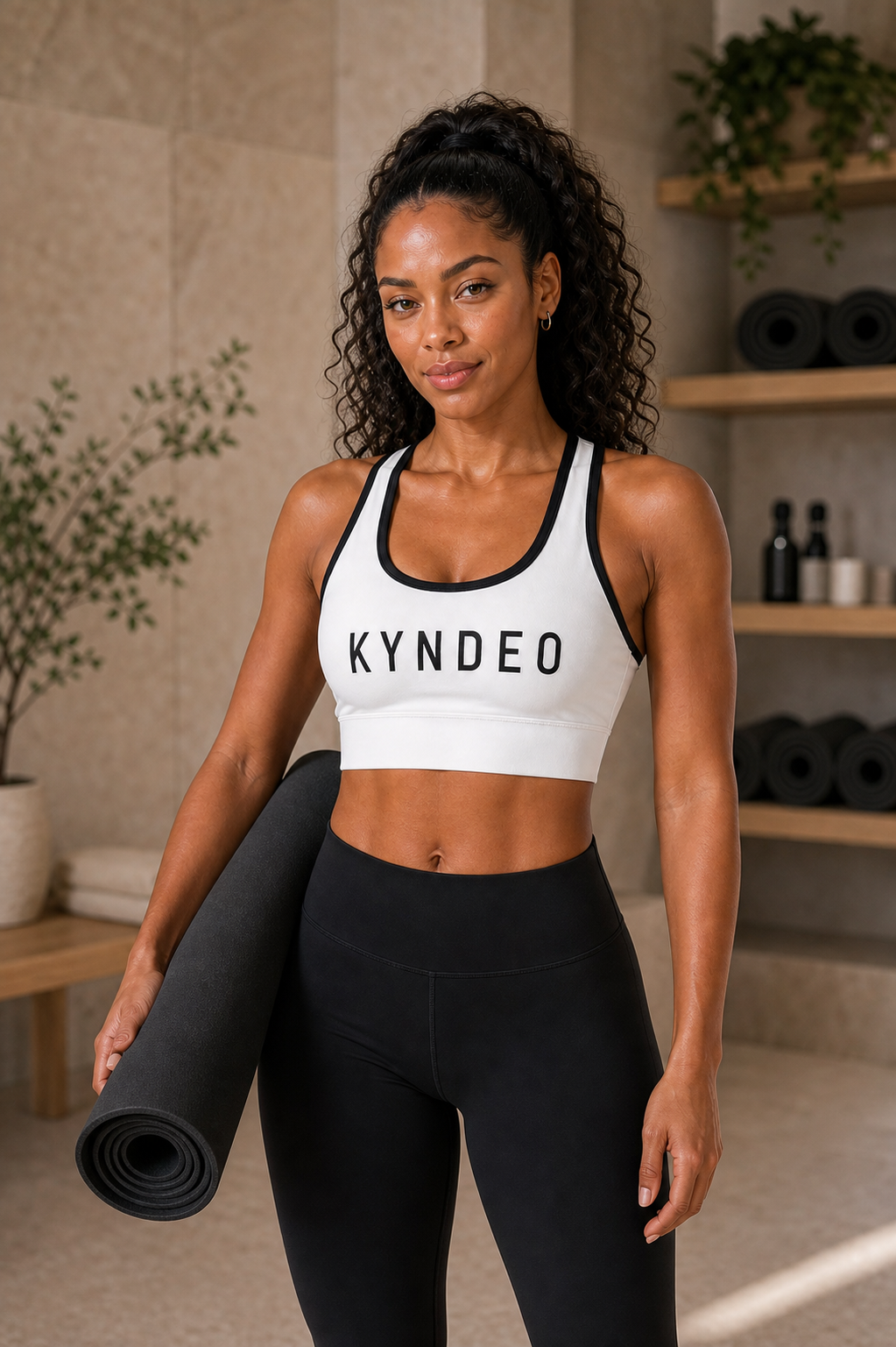 KYNDEO Noir Ivory Yoga Top II