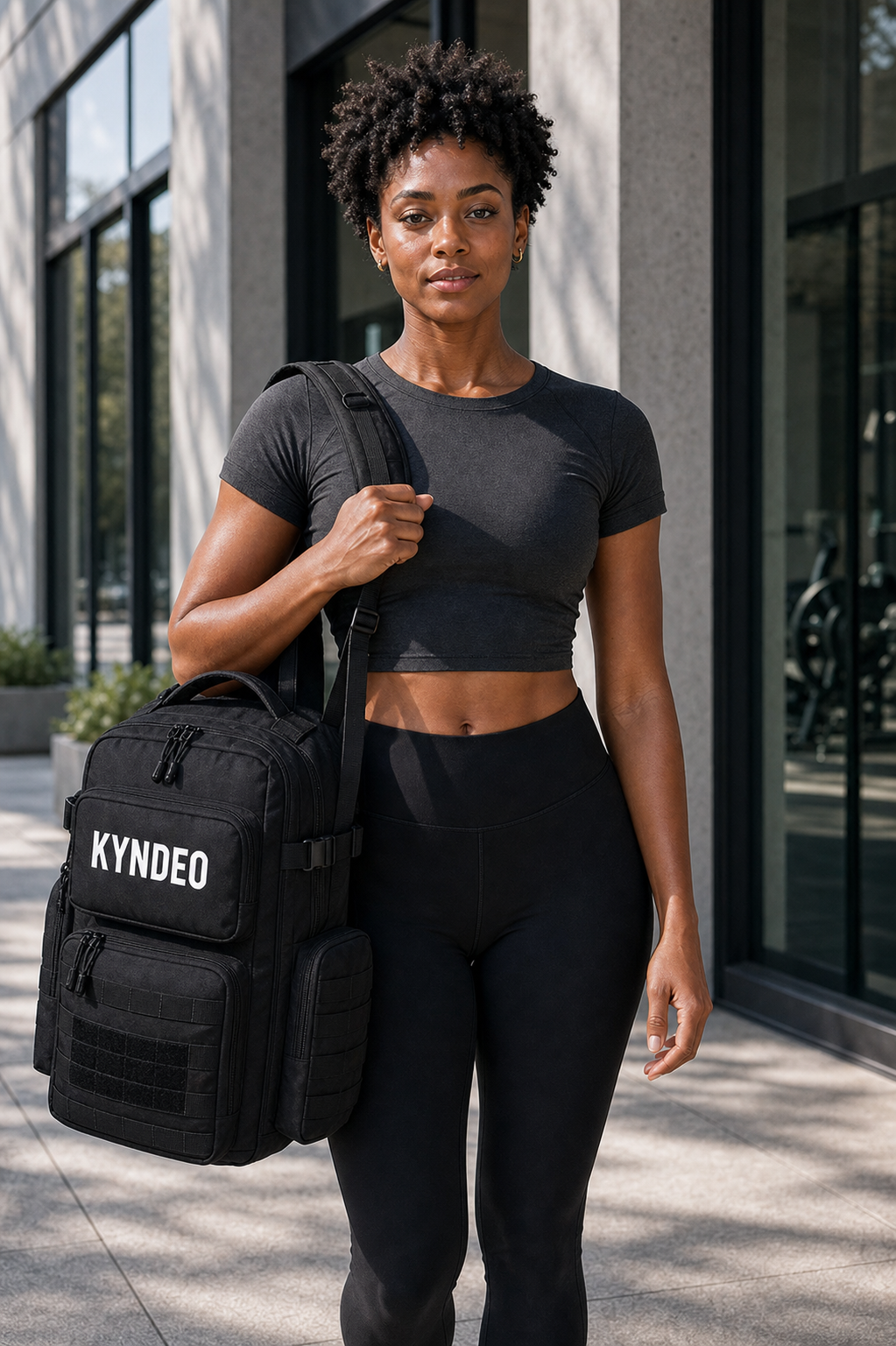 KYNDEO Noir Ivory Gym Bag