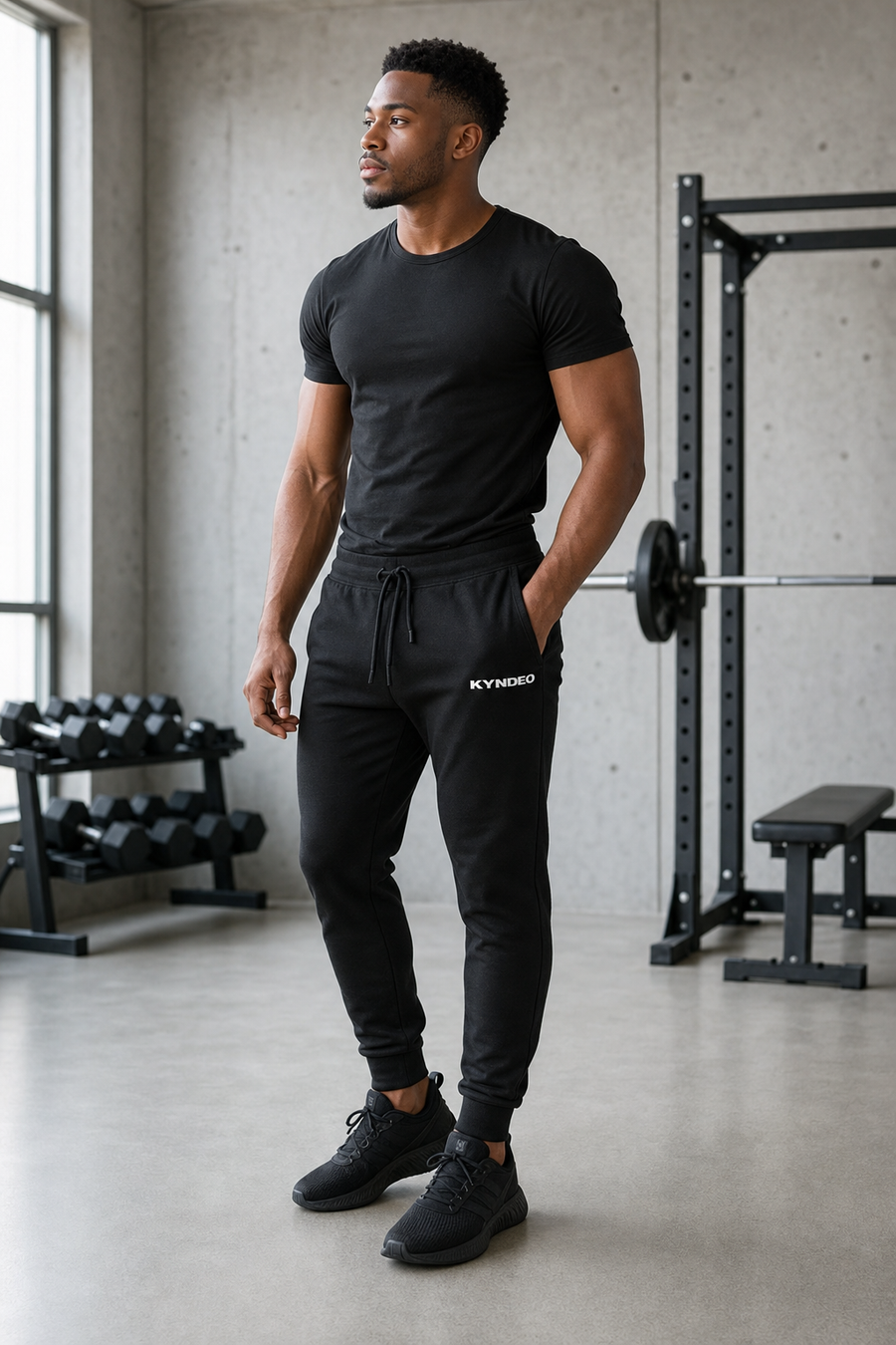 KYNDEO Noir Ivory Joggers