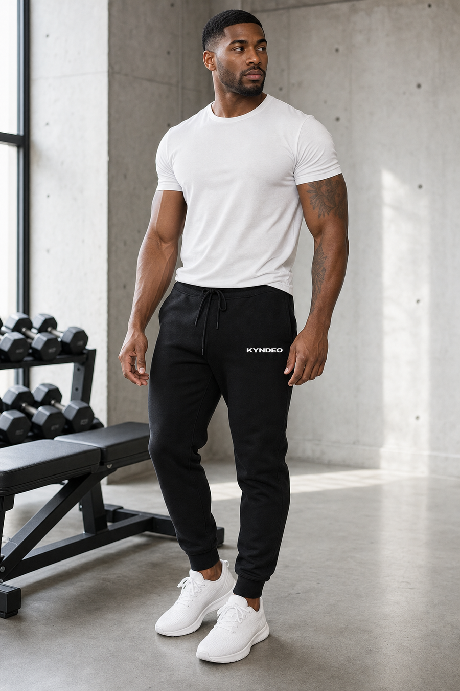 KYNDEO Noir Ivory Joggers