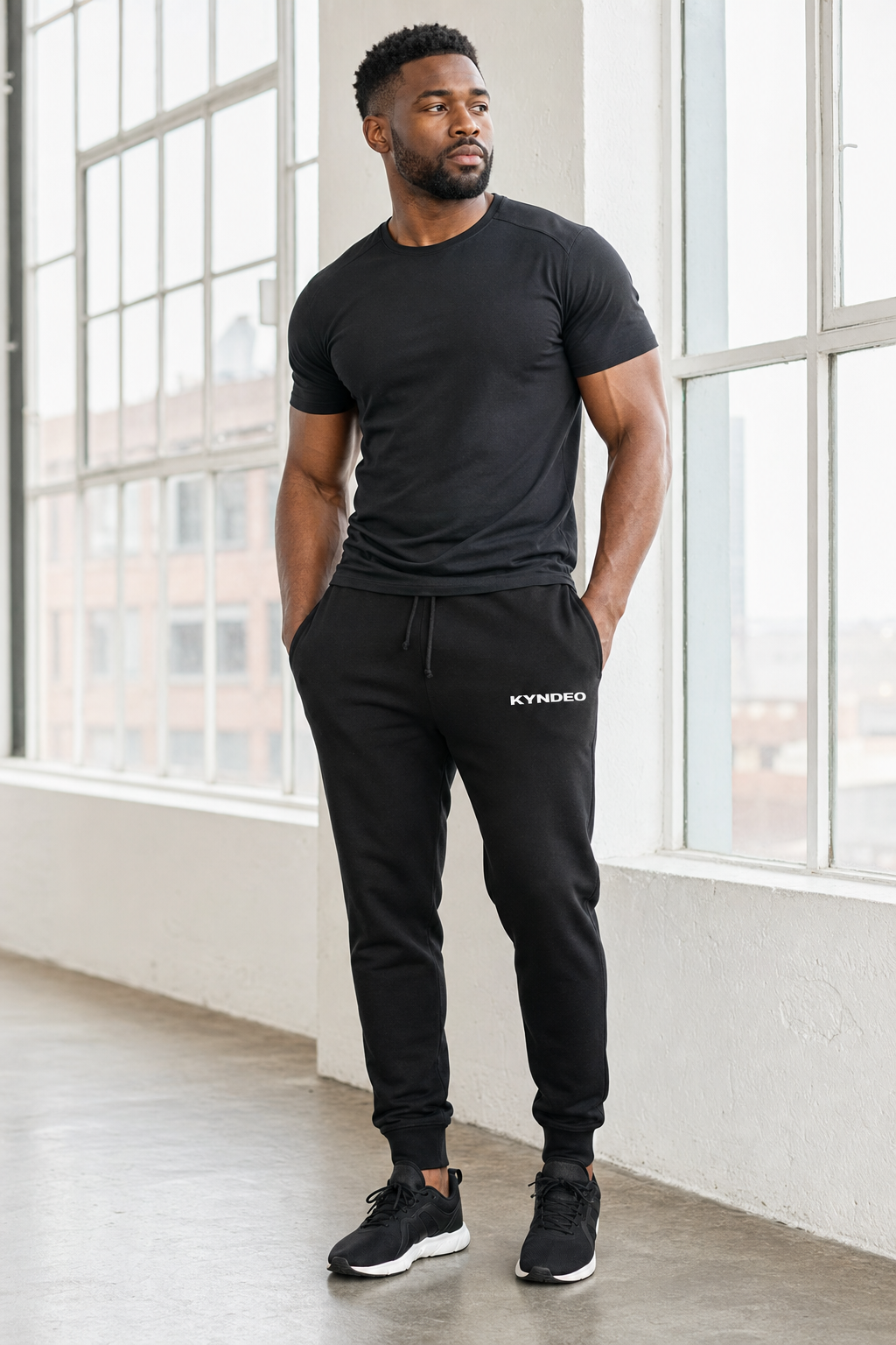 KYNDEO Noir Ivory Joggers