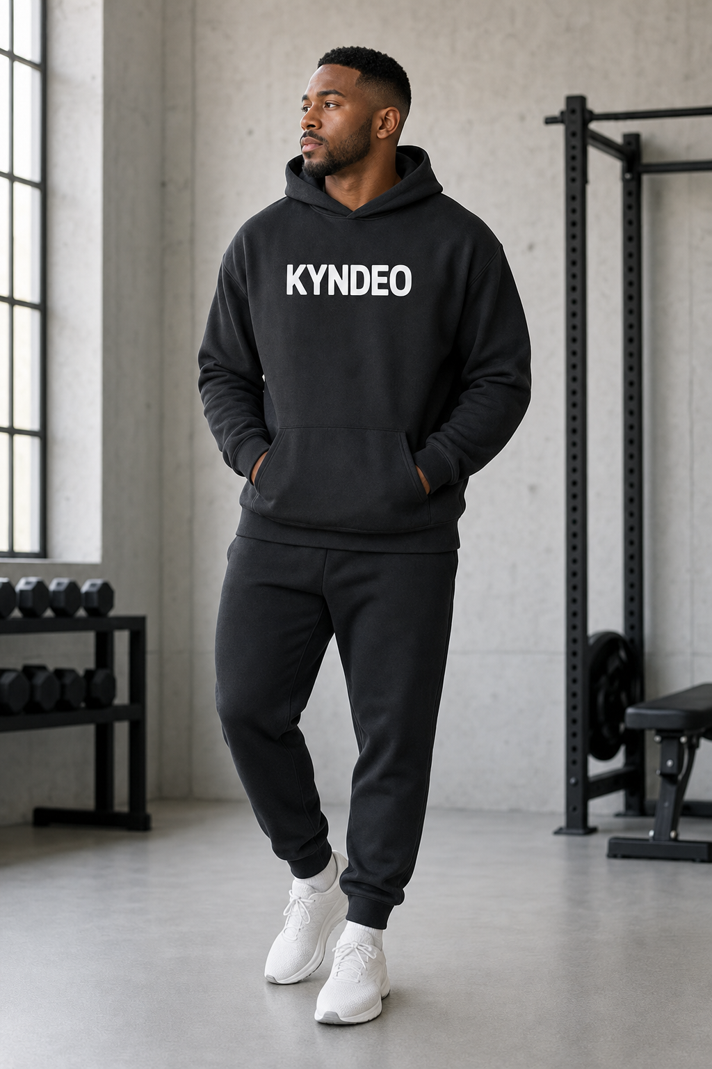 KYNDEO Noir Ivory Hoodie