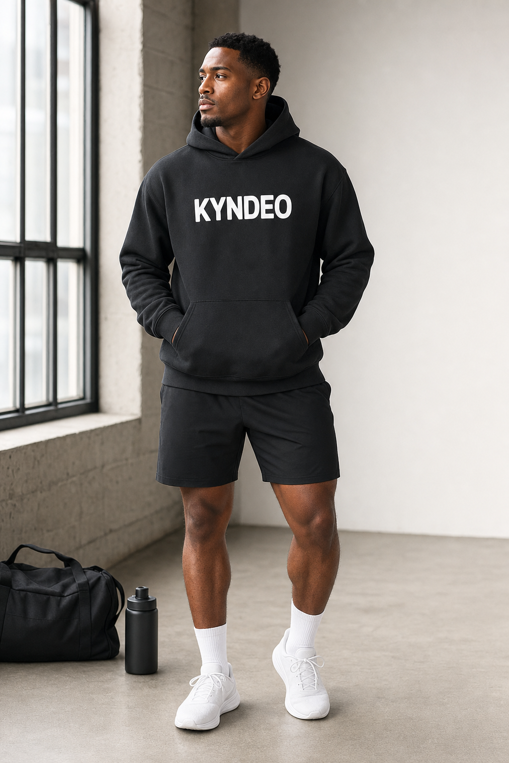 KYNDEO Noir Ivory Hoodie