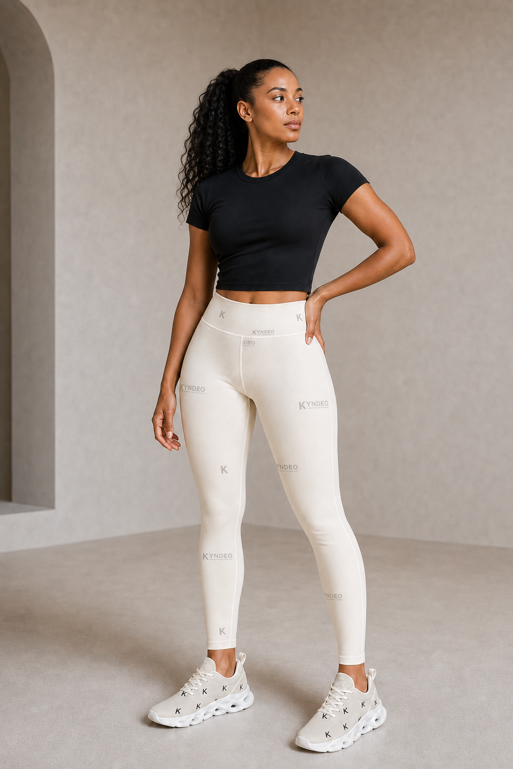 KYNDEO Formline Legging - Ivory Monogram