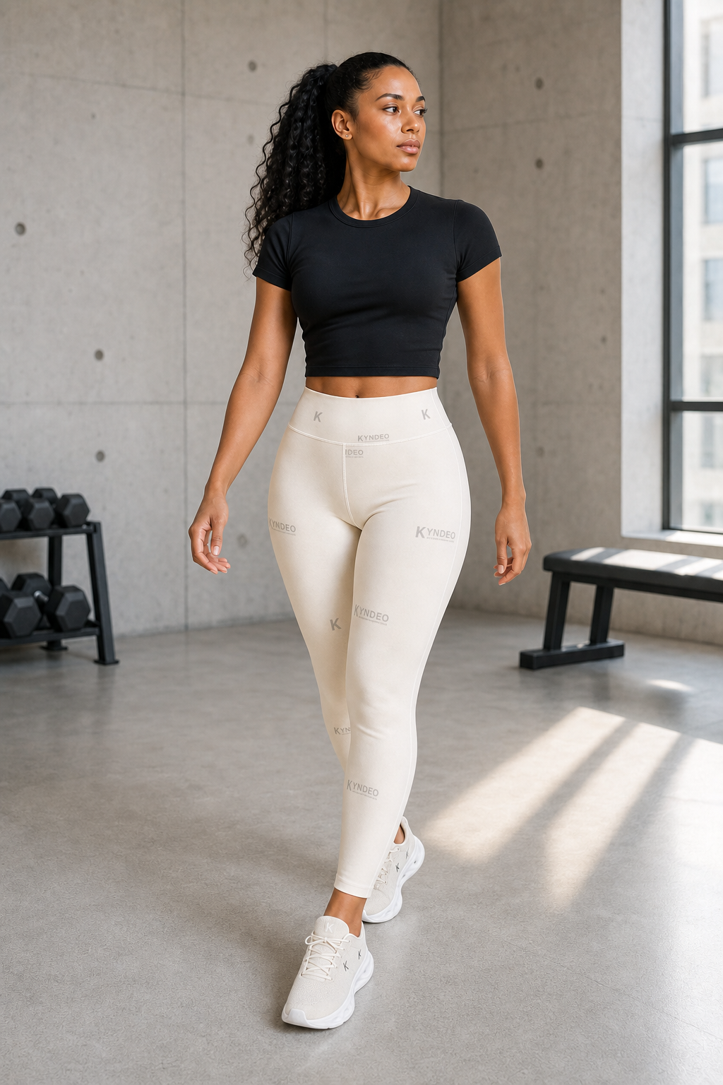 KYNDEO Formline Legging - Ivory Monogram