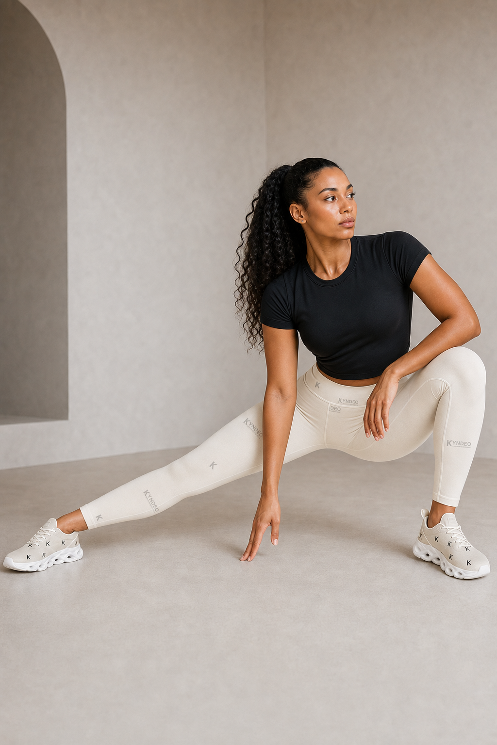 KYNDEO Formline Legging - Ivory Monogram