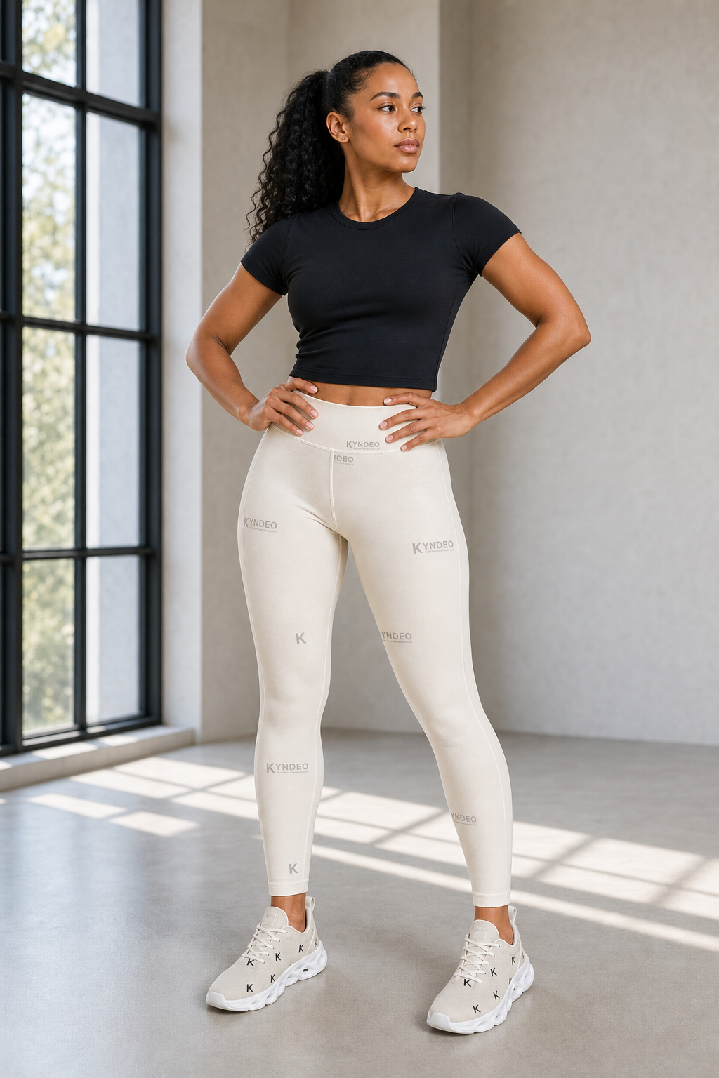 KYNDEO Formline Legging - Ivory Monogram