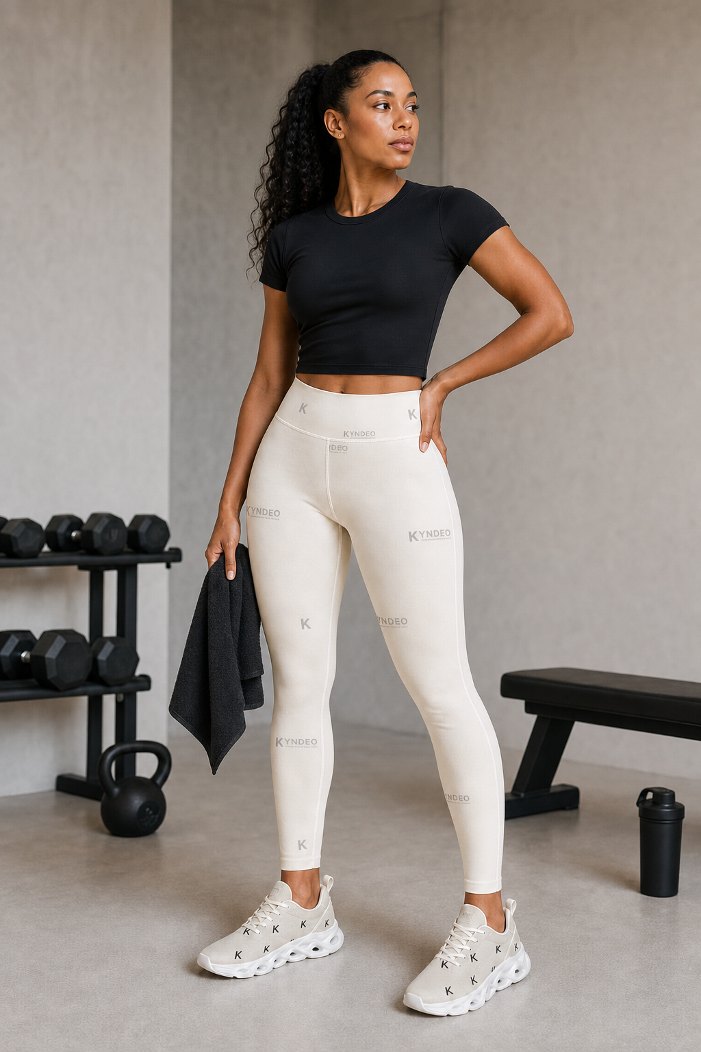 KYNDEO Formline Legging - Ivory Monogram