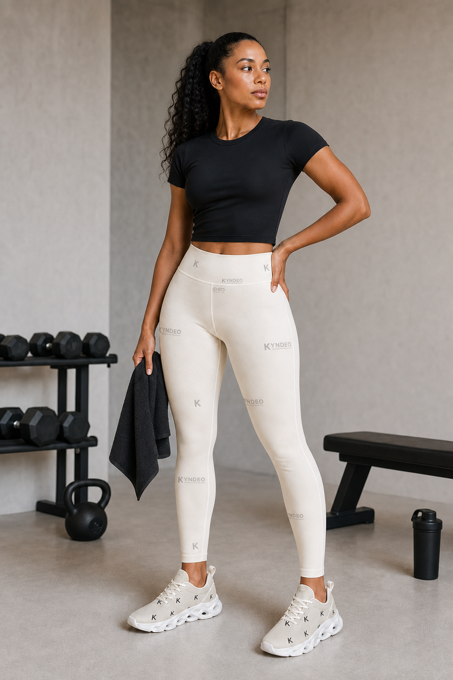 KYNDEO Formline Legging - Ivory Monogram