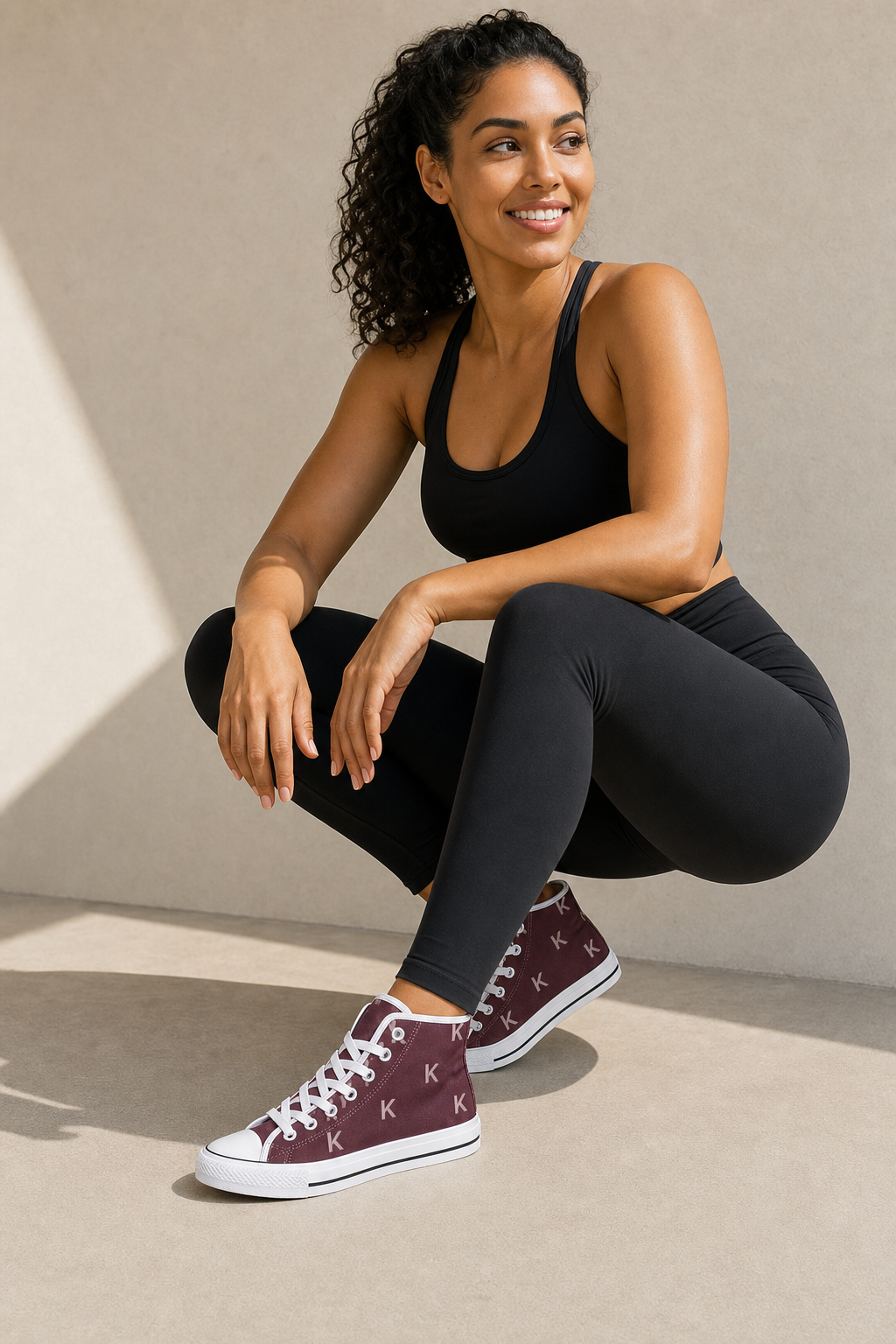 KYNDEO Lift Sneaker - Oxblood High-Top