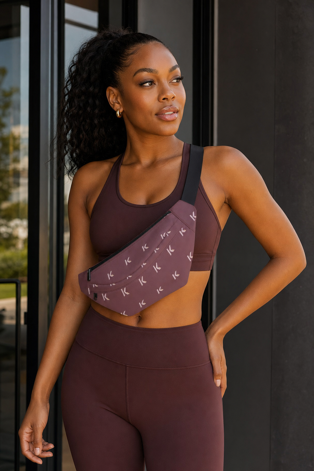 KYNDEO Motion Waist Bag - Oxblood Monogram