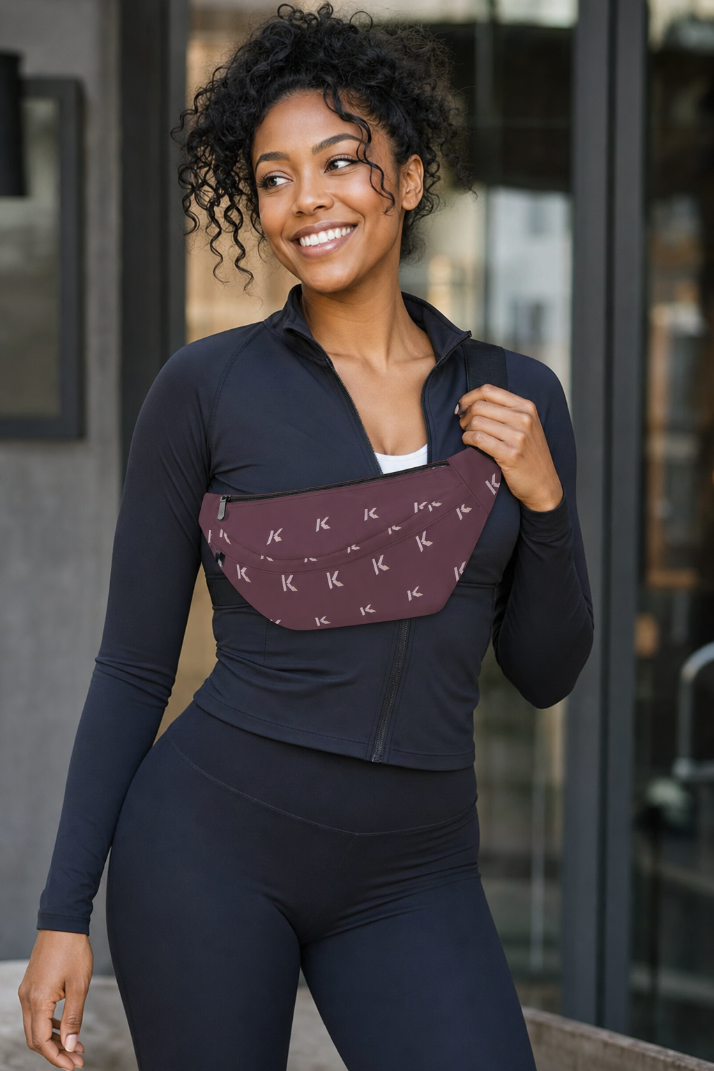 KYNDEO Motion Waist Bag - Oxblood Monogram
