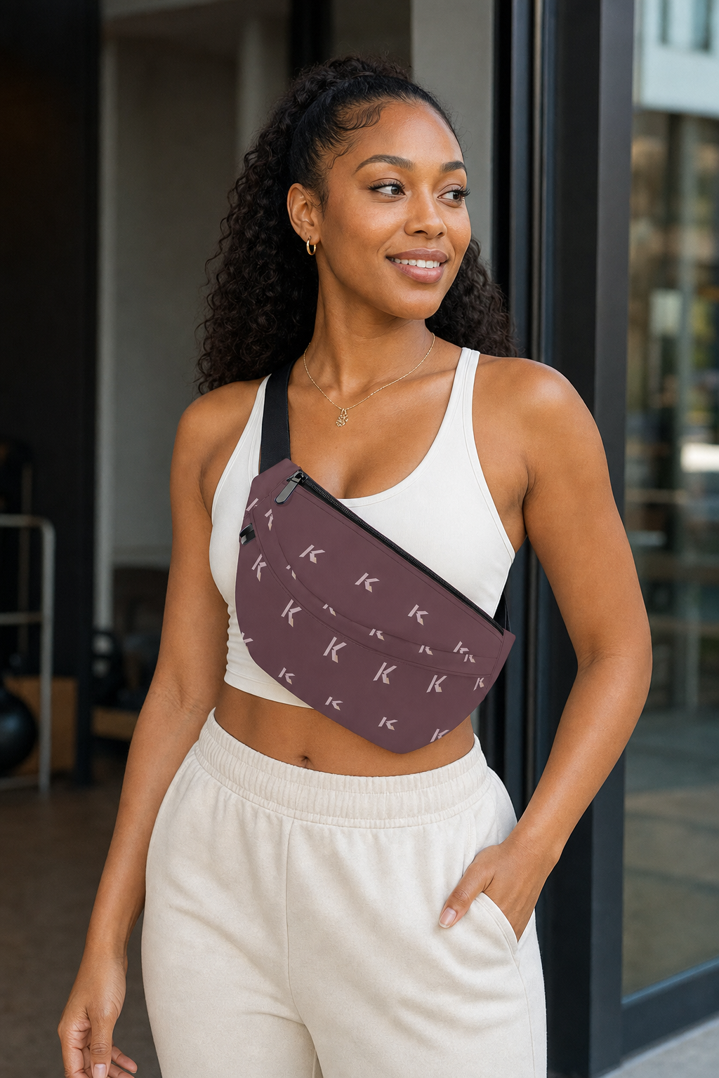 KYNDEO Motion Waist Bag - Oxblood Monogram