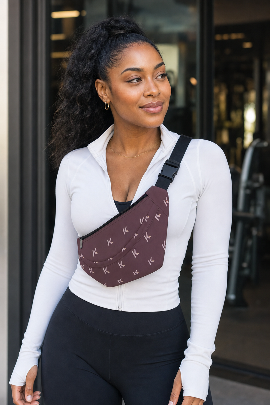 KYNDEO Motion Waist Bag - Oxblood Monogram