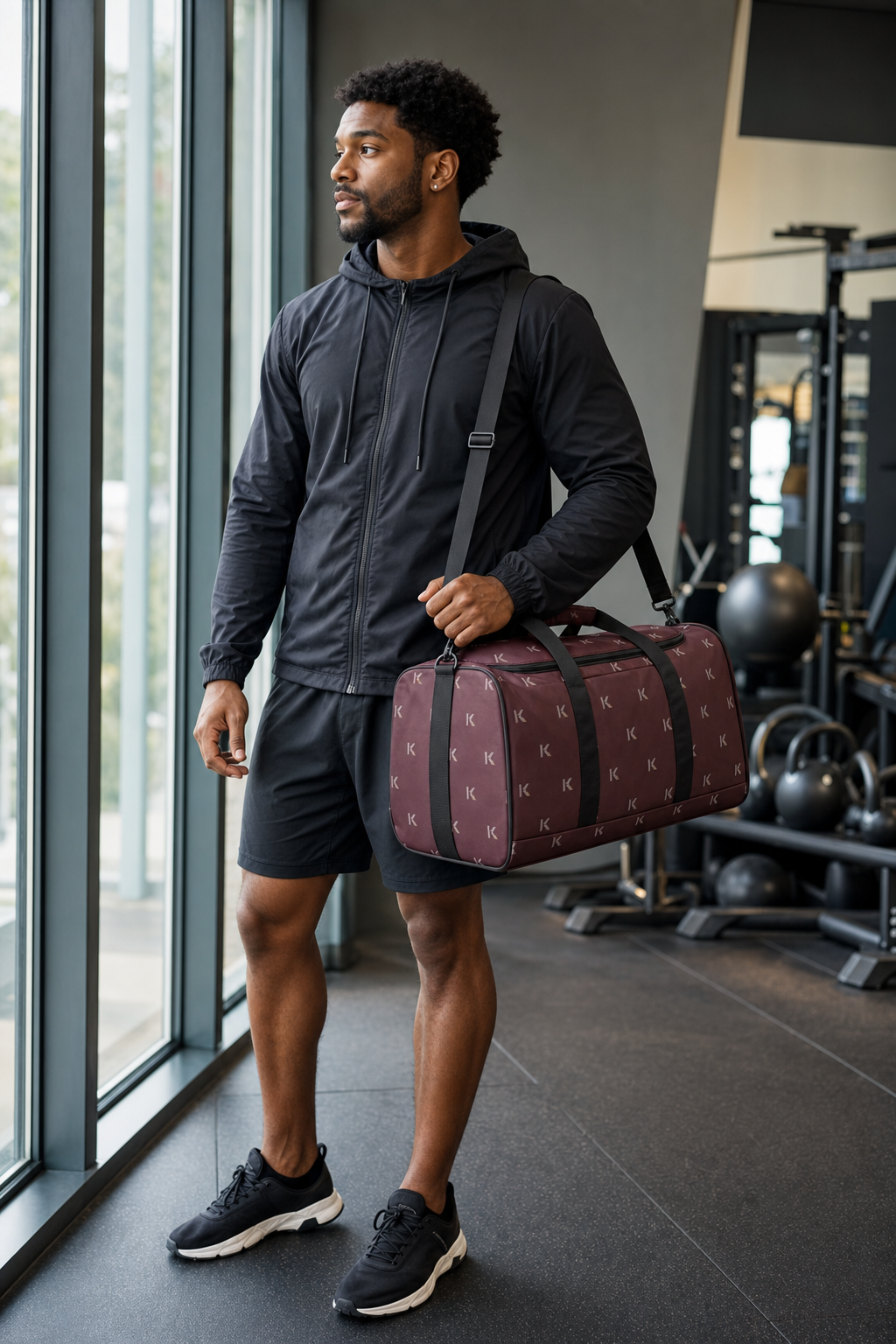 KYNDEO Motion Duffle Bag - Oxblood Monogram