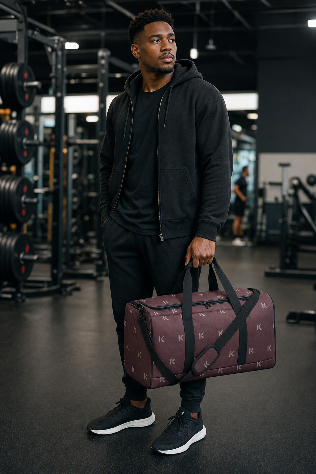 KYNDEO Motion Duffle Bag - Oxblood Monogram