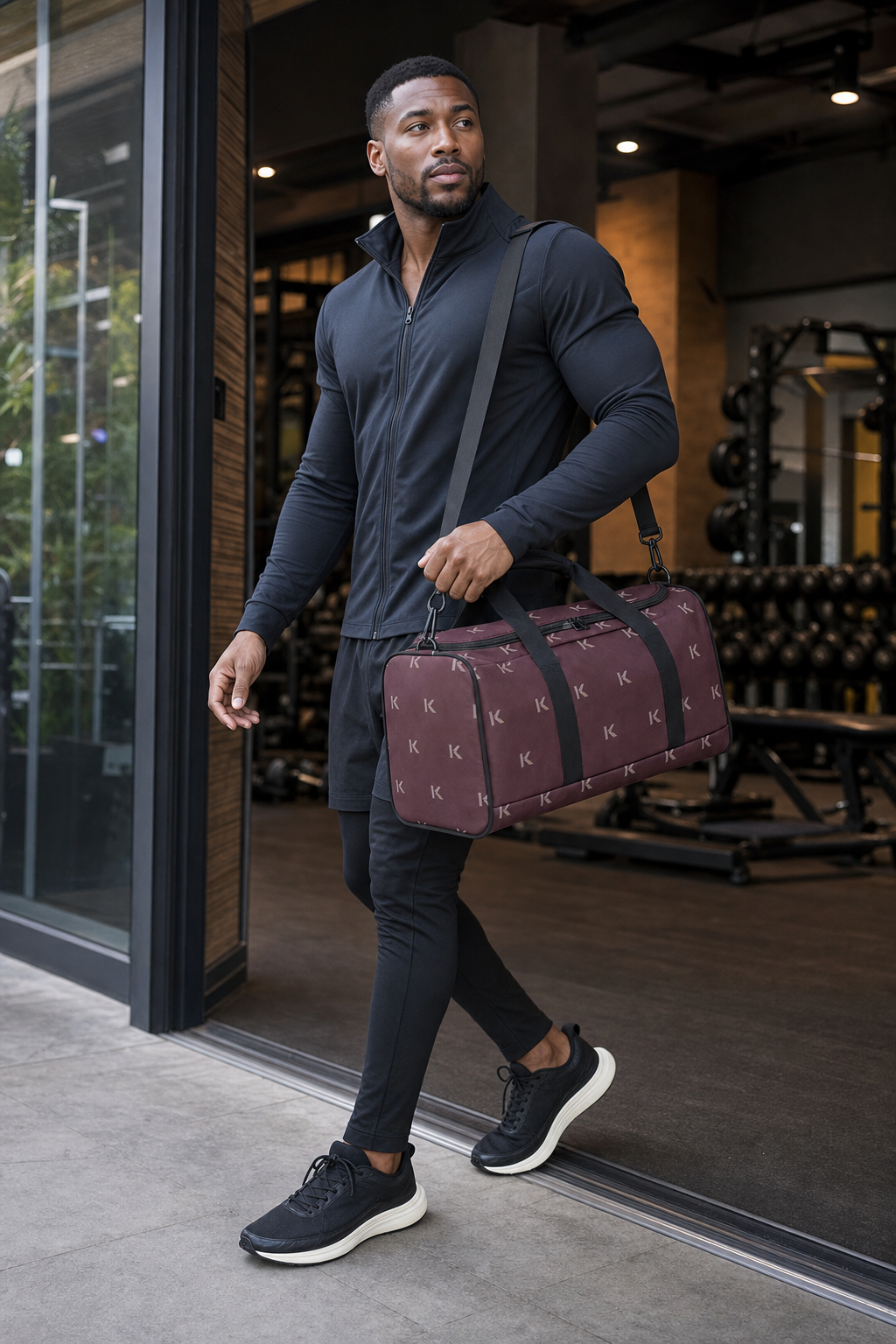 KYNDEO Motion Duffle Bag - Oxblood Monogram