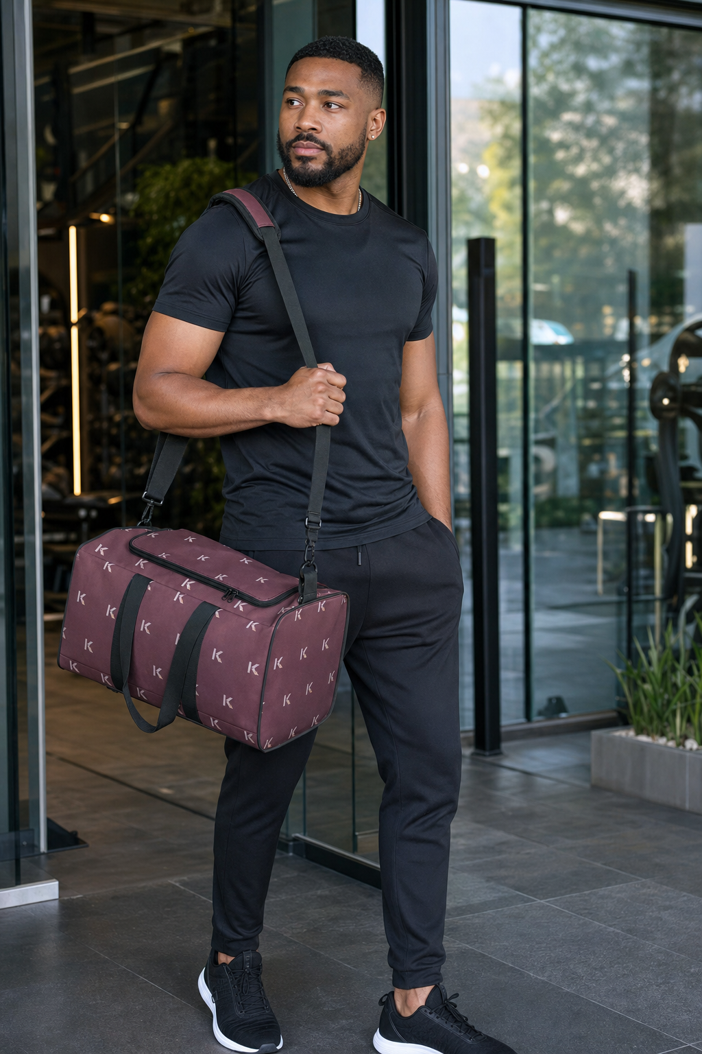 KYNDEO Motion Duffle Bag - Oxblood Monogram
