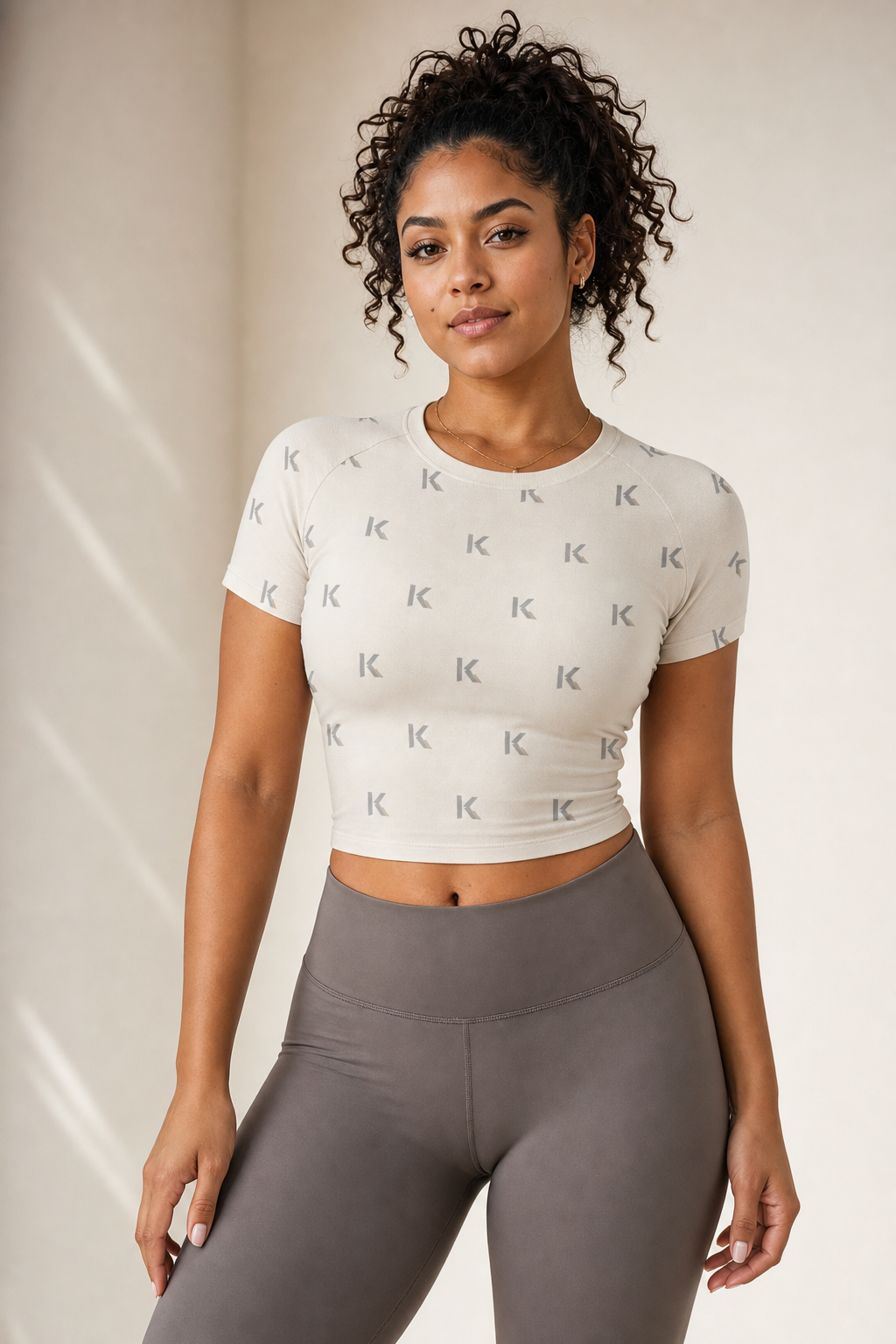 KYNDEO Purpose Fitted Tee - Ivory Monogram