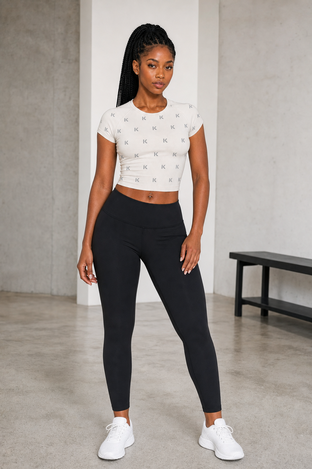 KYNDEO Purpose Fitted Tee - Ivory Monogram