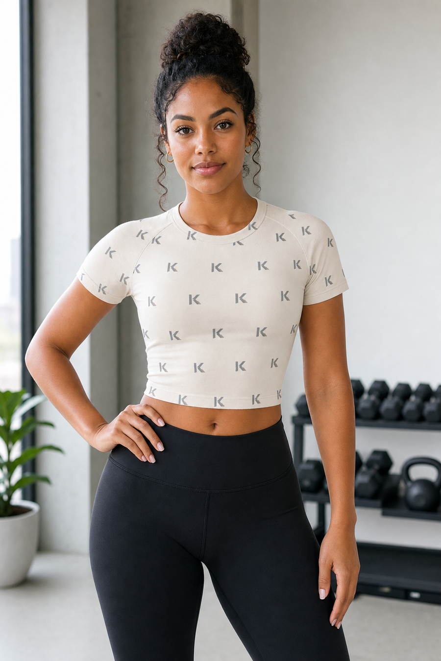 KYNDEO Purpose Fitted Tee - Ivory Monogram
