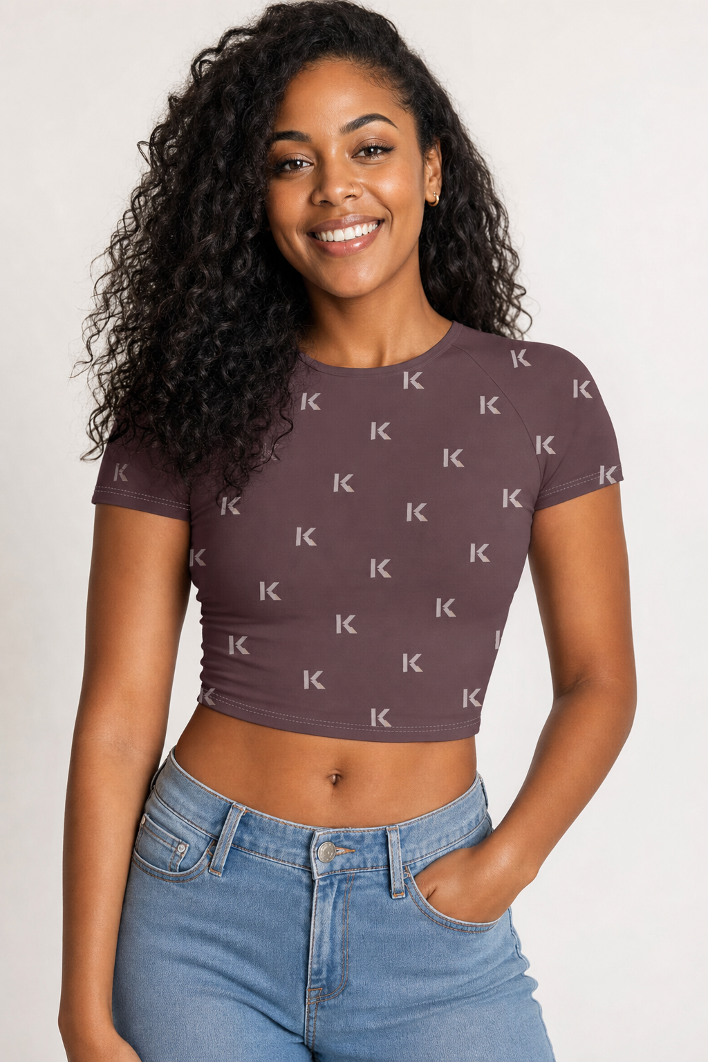 KYNDEO Purpose Fitted Tee - Oxblood Monogram