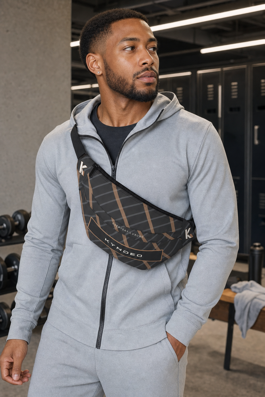 KYNDEO Motion Sling Fanny Pack - Noir Lattice