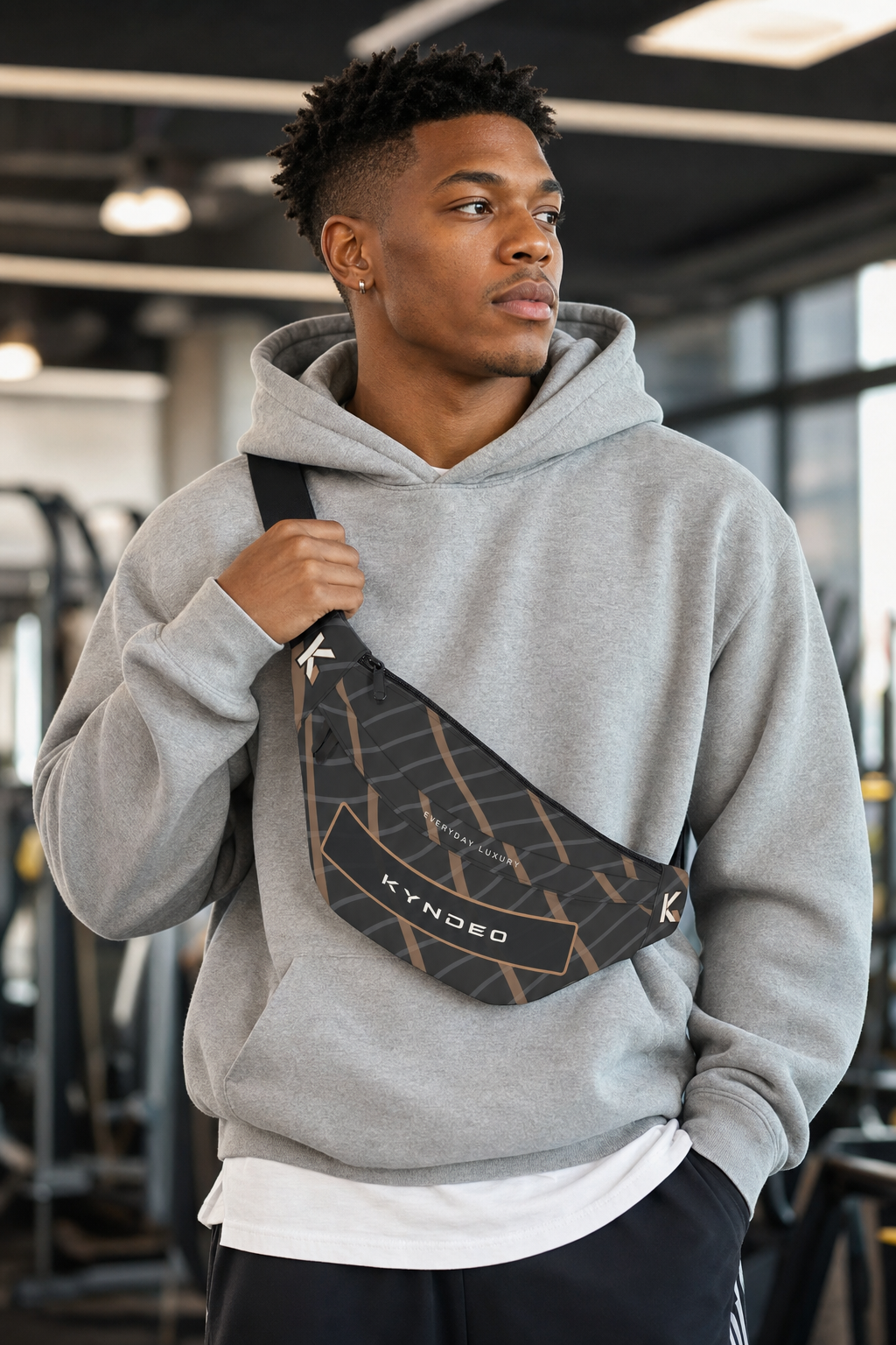 KYNDEO Motion Sling Fanny Pack - Noir Lattice