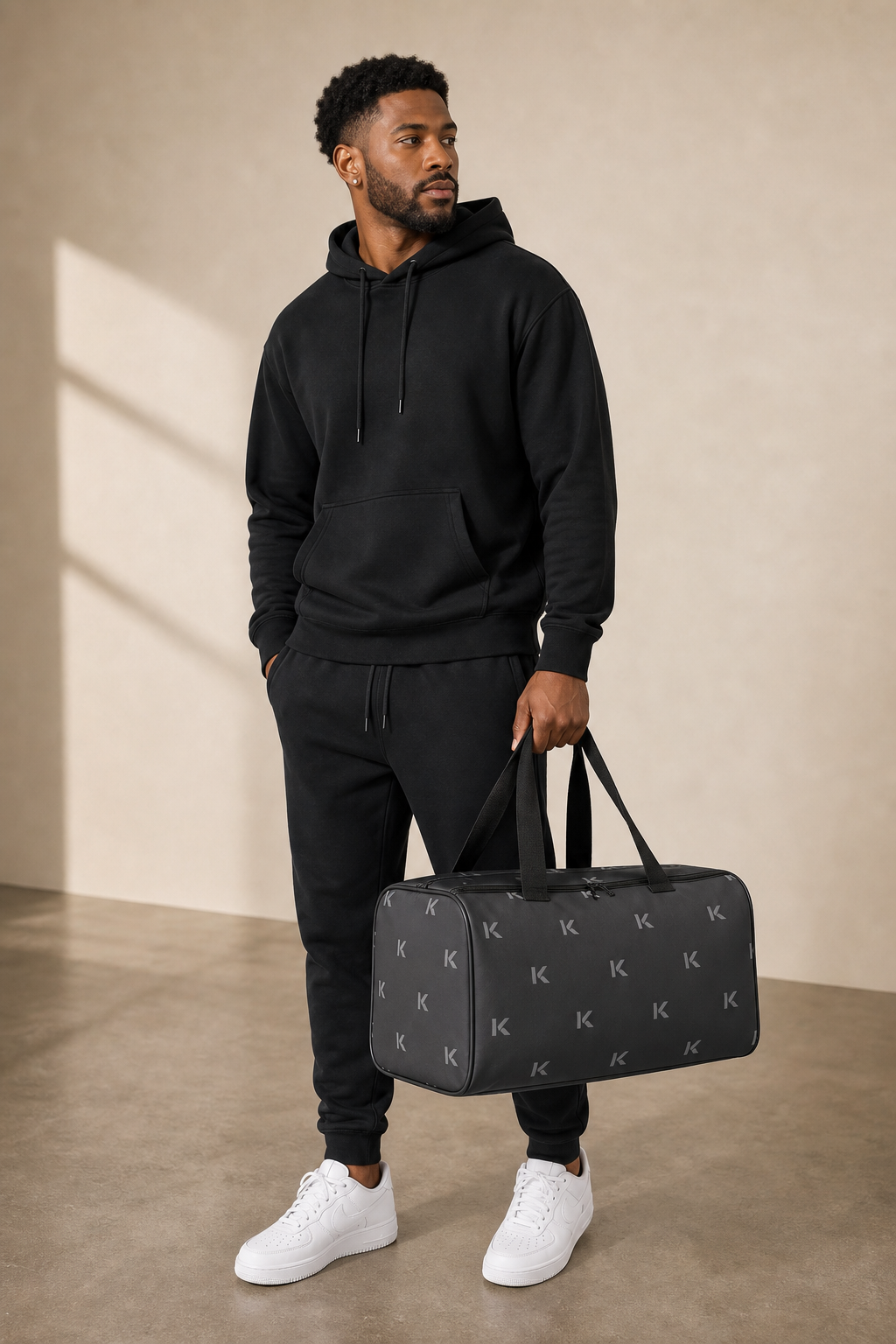 KYNDEO Motion Duffle Bag — Black-owned activewear duffle bag built for gym days, travel, and everyday carry