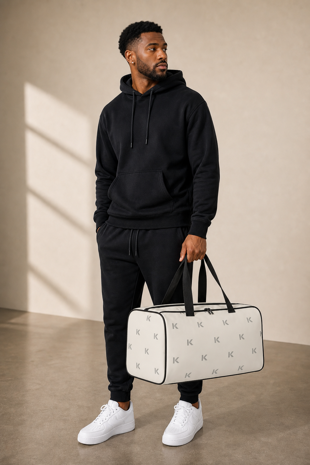 KYNDEO Motion Duffle Bag — Black-owned activewear duffle bag built for gym days, travel, and everyday carry