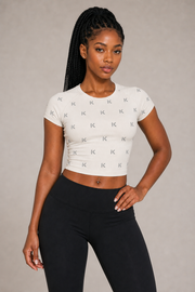 KYNDEO Purpose Fitted Tee - Ivory Monogram