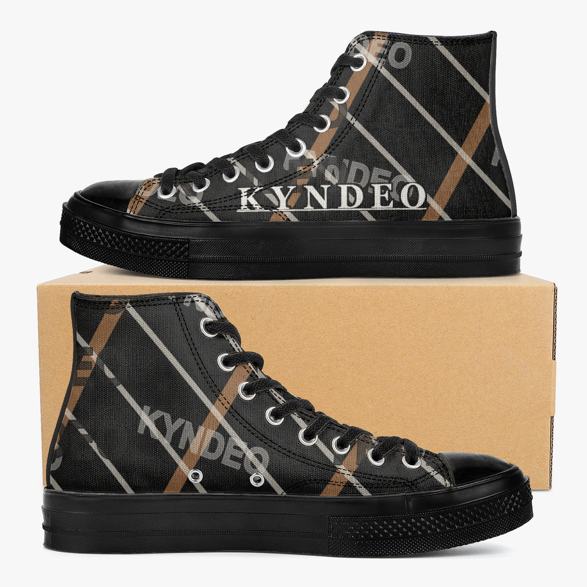 KYNDEO High-Top Canvas Sneaker - Black — product image