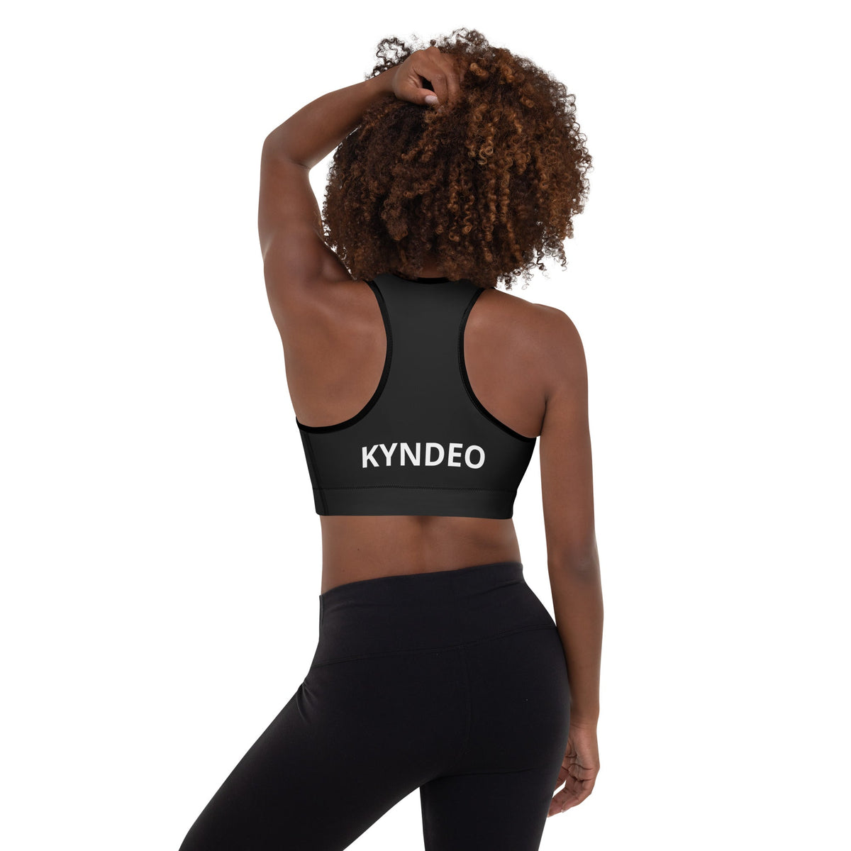 Original KYNDEO Midnight Form Sports Bra product mockup, back view