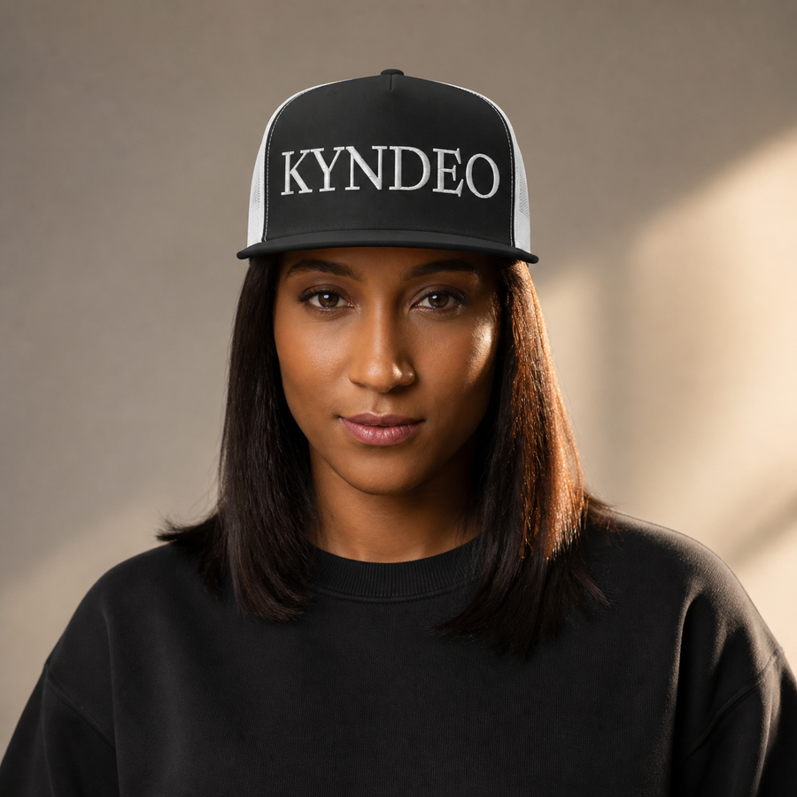 KYNDEO Crownline Trucker complete front cap lifestyle view 1